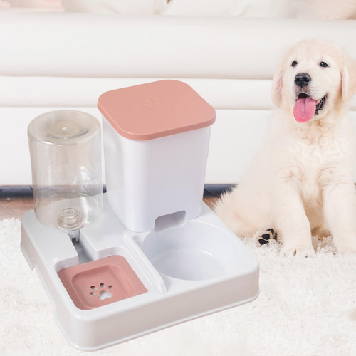 Alimentador Automático De Gatos 2 En 1 Alimentador Y