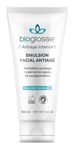 Bioglosse Emulsión Facial Antiedad Revitalizante Protectora Momento de aplicación Día/Noche Tipo de piel Sensible