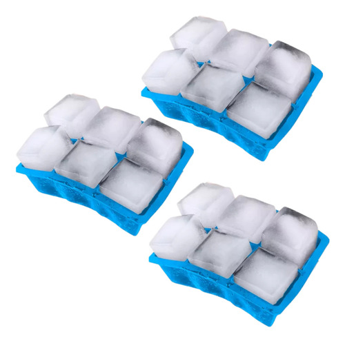 Cubetera Silicona Hielos Cuadrado Apto Horno Por Mayor 10u