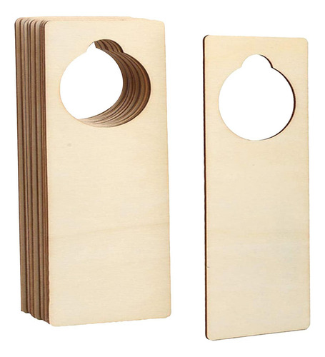 - 10 Piezas De Perchas De Puerta Sin Terminar, Rectángulo