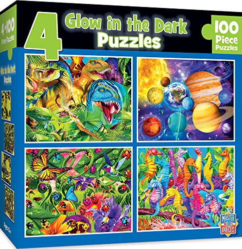 Masterpieces Puzzle Set - 4-pack 100 Rompecabezas De Yddhf