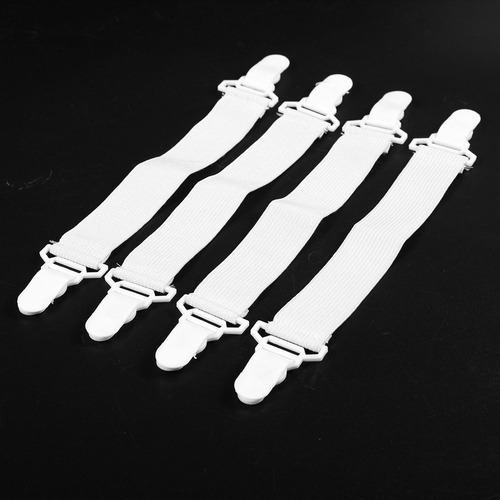 Pinzas Elásticas Para Colchones Y Sábanas Home, Color Blanco