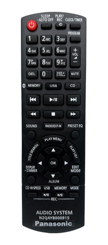 Control Remoto Panasonic Equipo De Sonido + Obsequio