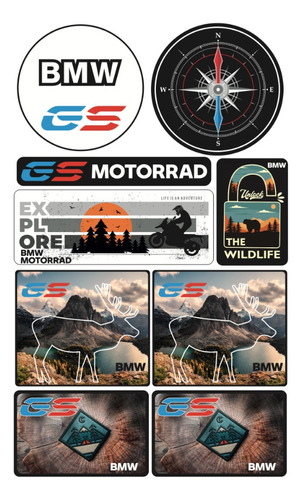Set Stickers Bmw Gs Para Personaliza Tu Moto Y Equipo 08
