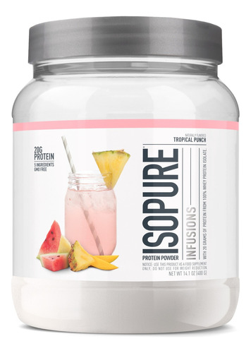 Proteína Infusión Isopure Infusions Sabor Ponche 400g