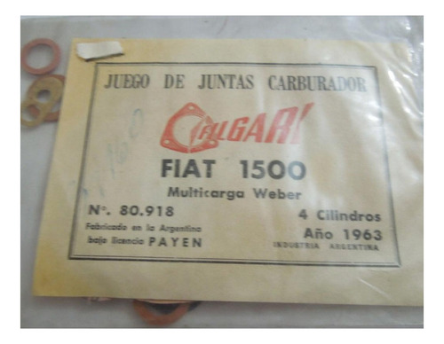 Juego De Juntas De Carburador Dodge D400 Valiant