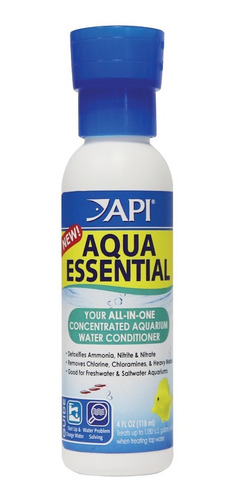 Aqua Essential 118ml Anticloro Agua Peces Acuario Pecera