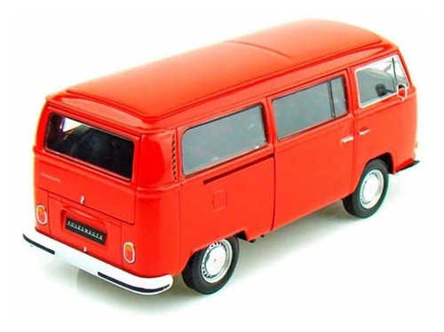 Imagen 5 de 7 de Combi 1972 Volkswagen T2 Roja 1/24 Welly Colección La Plata