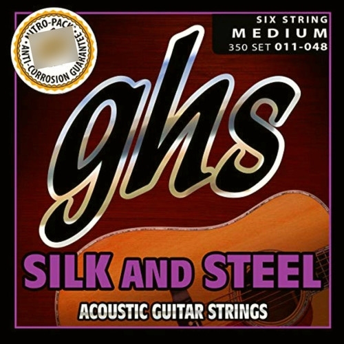 Ghs Strings 350 Cuerdas De Guitarra Acústica (seda Y Acero,