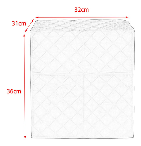 Cubierta De Máquina Para Hacer Café, Lavable, Beige