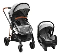 Comprar Carriola Con Portabebé Infanti Ana Plegado Compacto Gris Chasis Negro