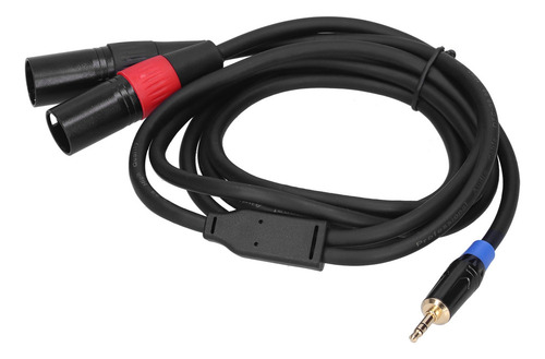 Cw Convertidor De Cable Estéreo De 3,5 Mm A Conector Dual