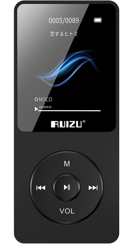 Reproductores Mp3 Ruizu, 16 Gb Micro Usb, Black