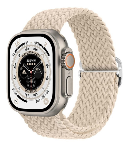 Correa Elástica Para Apple Watch De 42/44/45/49mm - Beige