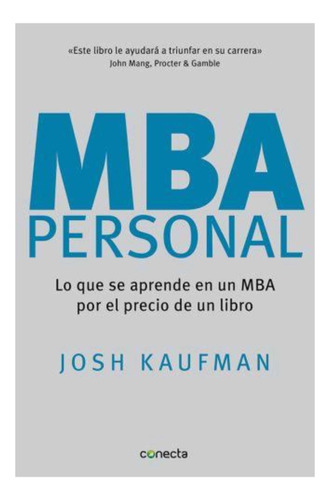 Mba Personal Tapa Blanda - Josh Kaufman