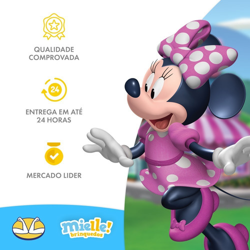 Imagem 5 de 5 de Penteadeira C/ Acessórios Disney Minnie - 6 Pçs - Mielle