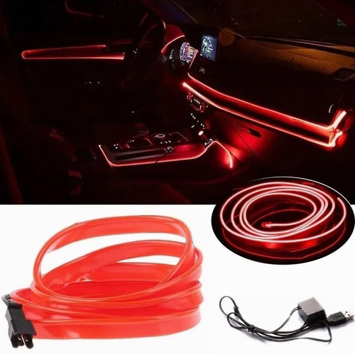 Wire Hilo 3m Luminoso Luz Neon Dj Cable Tron Led Tira Neon