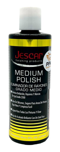 Jescar Medium Polish Pulimento De Corte Medio 8oz.