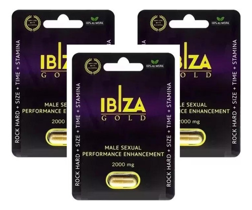 Ibiza Gold Pastilla Original, Natural 100%    3piezas