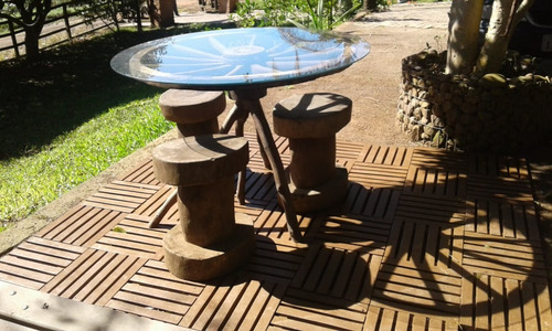 Deck Reciclado Ecológico Para Jardim Piscina Decoração