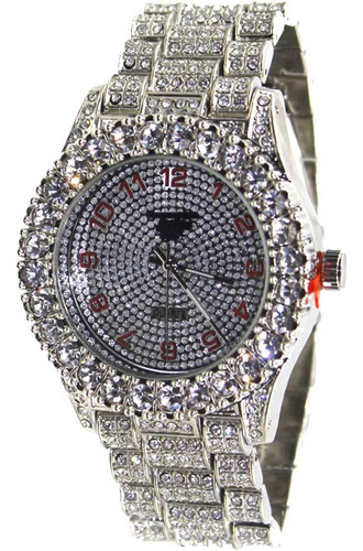 Reloj Bling Bling Hombre Hip Hop Pave Totally Iced Out