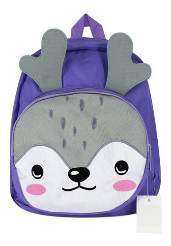 Mochila Escolar Venado Animalitos Escuela Kinder Primaria