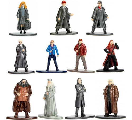 Kit Com 11 Bonecos Mini-figuras Nano Metalfigs Harry Potter