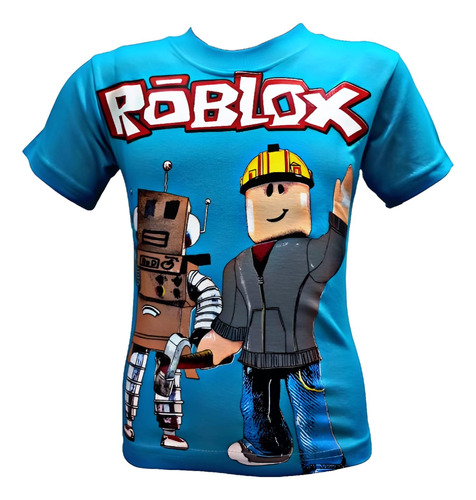 Remera Roblox 100% Algodon Doble Estampa Calidad Premium