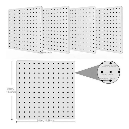 Panel Perforado De Metal Multiusos Para Pared, Para Entrada