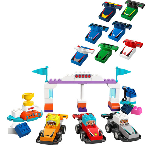 Lego Duplo Carros E Motoristas Das Equipes De Corrida De F1
