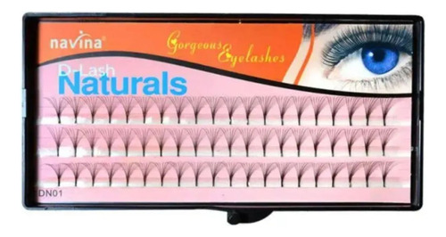 Cílios Tufinho Naturals Sem Nó Cilios Tufo 6d Navina - 4 Uni