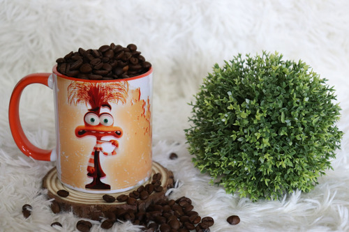 Caneca Divertidamente Personagem Ansiedade Gardame Laranja Ansiedade