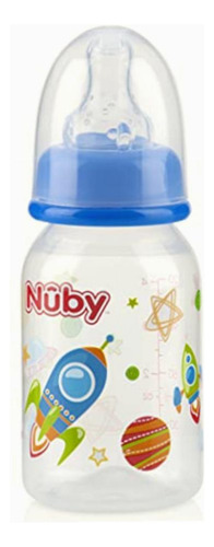 Nuby Botella Impresa Sin Goteo, 4 Onzas, Los Colores Pueden