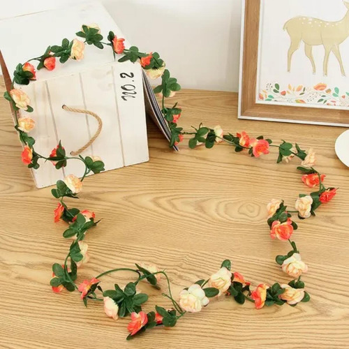 Cadena De Rosas Artificiales De Calidad Aaa De 2,5 Metros