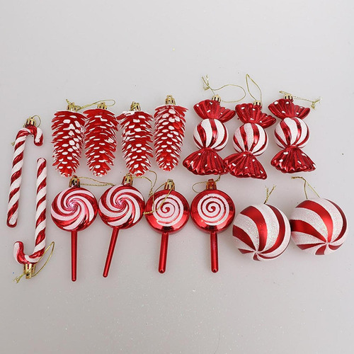 Juego De 15 Adornos Colgantes Para De Navidad, Colgantes