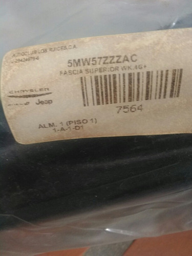 Parachoque Delantero Superior Jeep Grand Cherokee 4g+
