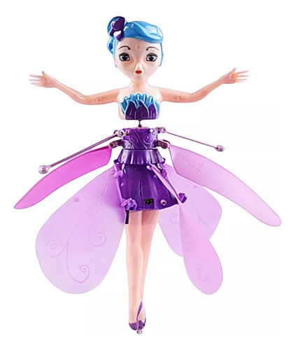 Juguete Volador Princesa Bailarina Mágica Sensor Mano Luces