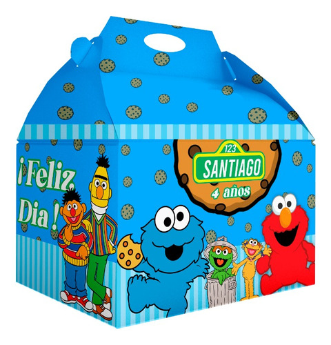 55 Caja Dulcera Bolo Aguinaldo Box Lunch Elmo