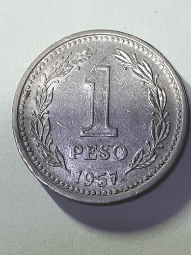 Moneda De 1 Peso Del 1957 - Imantada 