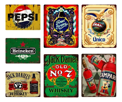 comprar Chapas Vintage Retro ,diseños Exclusivos 20 X30cm 4 Undades