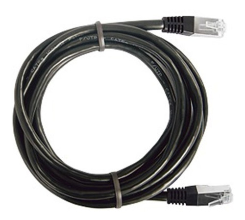 Patch Cord Cable Parcheo Red Ftp Categoria 5e 0.5 Mts  Negro