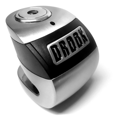 Imagen 2 de 7 de Candado Moto Traba Disco Drook Con Alarma Motoscba