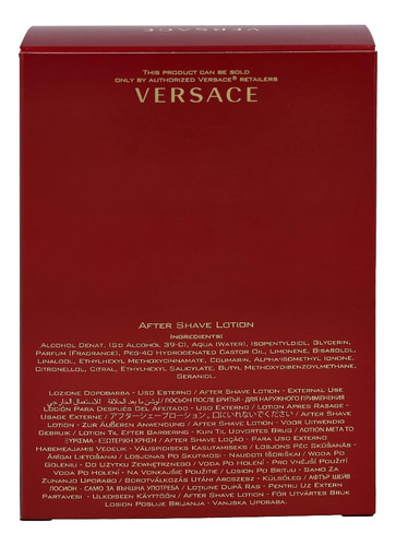 Loción Para Después Del Afeitado Versace Eros Flame 100 Ml P