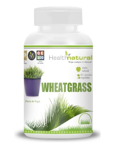 Wheatgrass Capsula 60 Unidades De  500mg  Healthnatural 