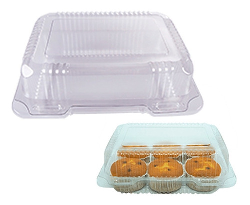 Imagem 1 de 3 de Embalagem Lunch Box 18 - 2000ml - Emb.100 Unid.