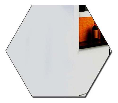 Set Pegatinas Pared 3d Con Espejo Acrílico, Marco Hexa