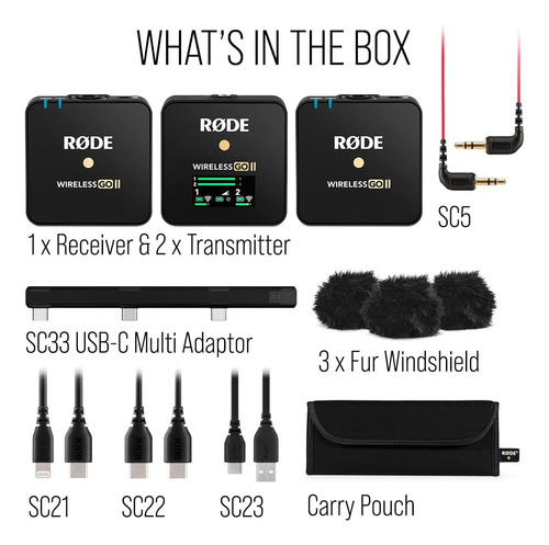 Røde Wireless Go Ii Sistema Inalámbrico De Doble Canal Con M