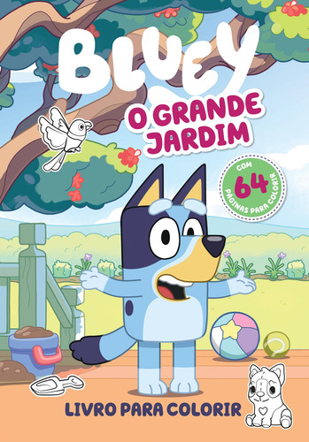 Bluey Livro Para Colorir - O Grande Jardim