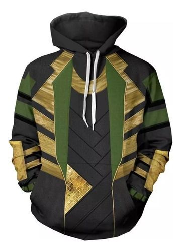 Maravilla Vengadores Loki Sudadera Playera Capuch Thor Tra