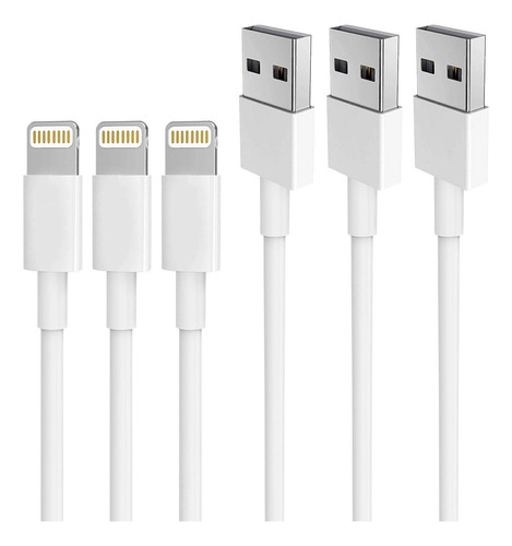 Cargador Para iPhone Aunc 3pack 6feed Cable De Carga Lightni